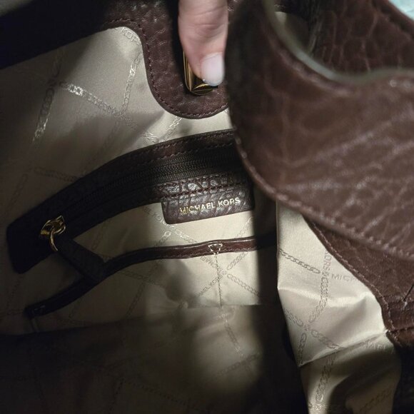 Michael Kors Uptown Astor Legacy Large Leather Shoulder Tote Bag - Picture 5 of 6